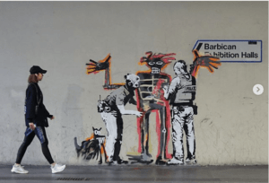 Banksy does Basquiat at Barbican exhibition