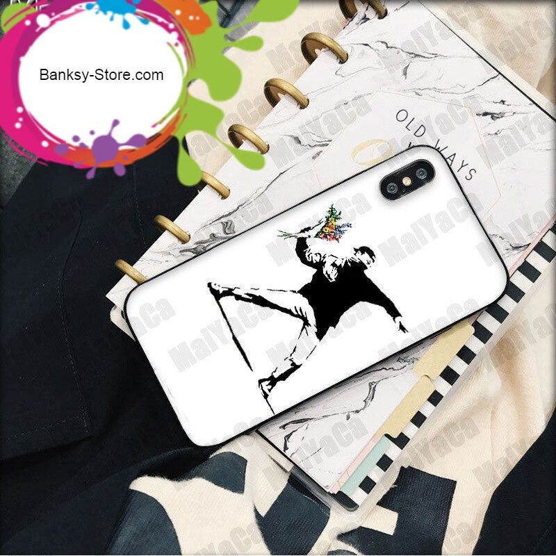 Maiyaca Banksy Albert Banksy Palestine Tpu Black Phone Case Cover Shell For Iphone 11 Pro 8 7 2481