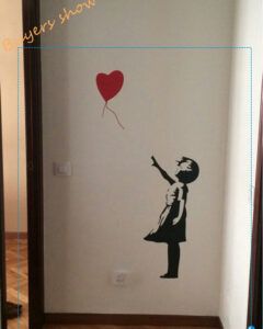 Banksy Wall Decal Balloon Girl Inspired  - Banksy Vinyl Wall Art Sticker